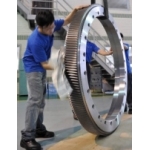 Large Helical Ring Gear for Vertical Lathe